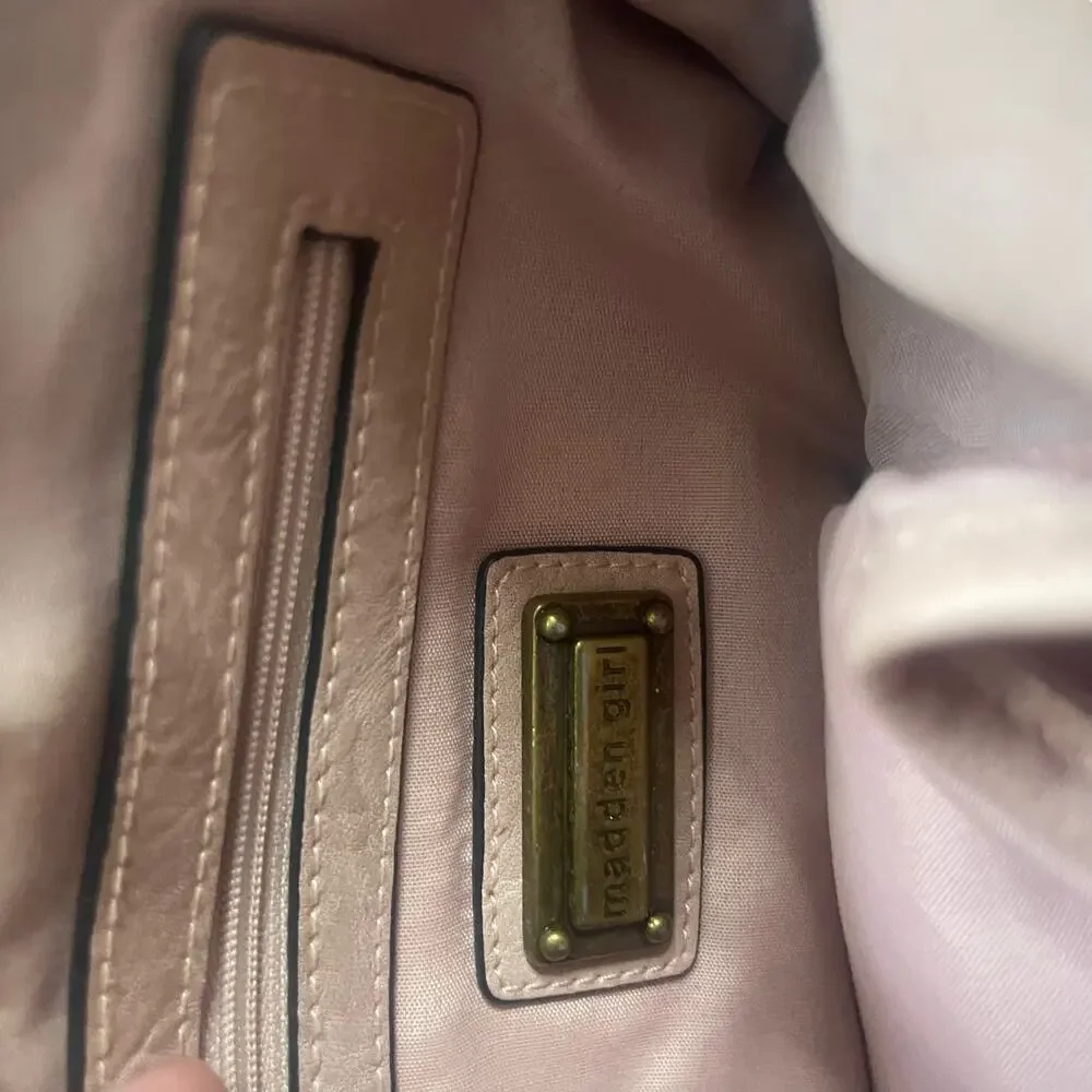 Madden Girl‎ Light Pink Grate Crossbody Bag Purse
